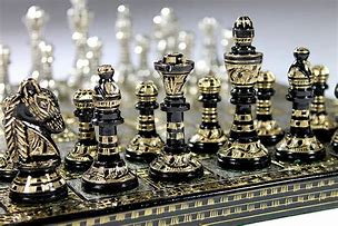 Image result for Brass Chess Set