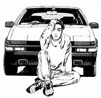 Image result for Takumi Fujiwara Black and White