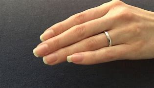 Image result for 3Mm Wedding Band On Hand