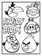 Image result for Coloring Pages Cartoon Angry Bird