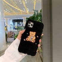 Image result for Fuzzy Phone Case with Face
