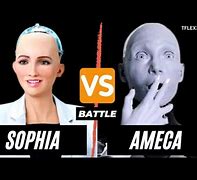 Image result for Sophia Humanoid Robot with Guards