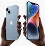 Image result for iPhone 14 Plus Blue with Hand