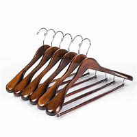 Image result for Dark Wood Clothes Hangers