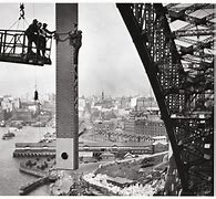 Image result for Unfinished Sydney Harbour Bridge