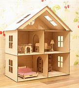 Image result for Wooden Dollhouse