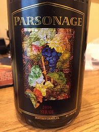 Image result for Parsonage Syrah Xandro Reserve