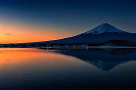 Image result for Mount Fuji Sunset Japan