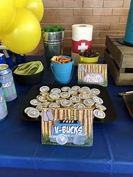 Image result for Fortnite Birthday Party Decorations DIY