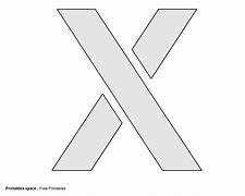 Image result for Letter X Stencil