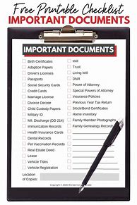Image result for Business Document Checklist