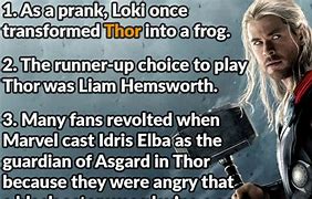 Image result for Thor Facts