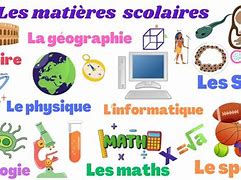 Image result for Les Matieres Scolaires En Francais