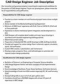 Image result for CAD Designer Job Description