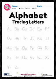 Image result for Free Printable Alphabet Letter Tracing Worksheets