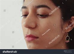 Image result for Black and White Face Looking Down