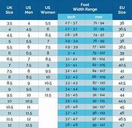 Image result for Foot Length Shoe Size