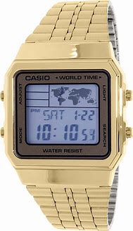 Image result for Gold Casio Watch