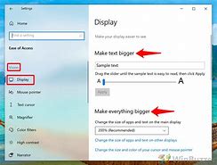 Image result for Easy of Access Display Settings