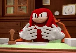 Image result for Red Sonic Blue Knuckles Meme
