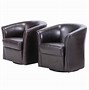 Image result for Leather Swivel Tub Chair