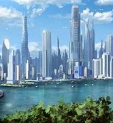 Image result for Futuristic Industrial City 4K