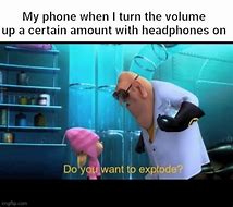 Image result for Headphones Off Meme