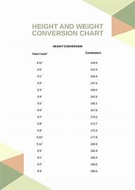 Image result for Height Conversion Table Printable