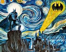 Image result for Batman Starry Night Painting