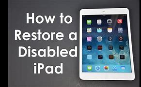 Image result for How to Fix a Disabled Apple iPad