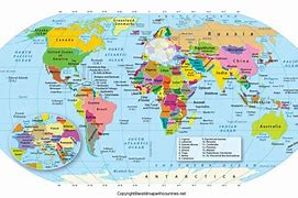 Image result for Continent Map with Countries