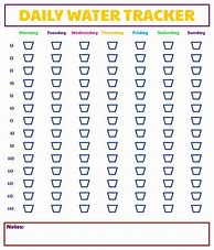 Image result for Water Intake Chart Log