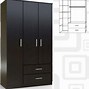 Image result for Drawer Height in Wardrobe