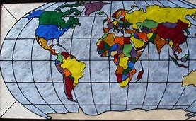 Image result for Stained Glass World Map