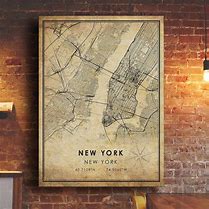 Image result for Vintage New York City Map