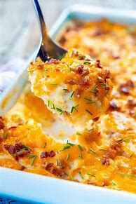 Image result for Cheesy Diced Potato Casserole