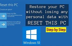 Image result for How to Reset Computer with Windows 10