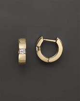 Image result for Diamond Huggie Earrings Yellow Gold