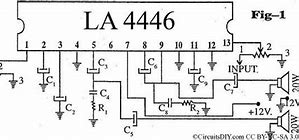 Image result for LA4446 Amplifier Circut