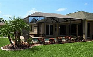 Image result for Landscaping around Pool Screen Enclosure