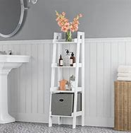 Image result for Bathroom Shelves Ladder