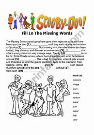 Image result for Scooby Doo Worksheets