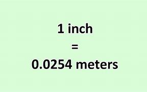 Image result for Inches to Meters Show Your Work