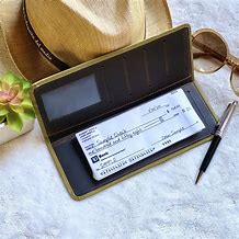 Image result for Ladies Leather Checkbook Cover