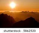 Image result for Beautiful Sunset Over Mountains
