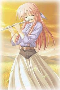 Image result for Anime Girl in Music Class Playing the Flute