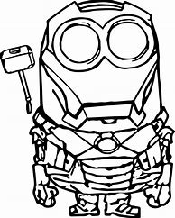 Image result for Thor Minion Coloring Page