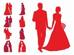 Image result for Free Wedding Silhouette Vector