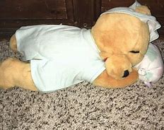 Image result for Sleepy Pooh Bear Plush