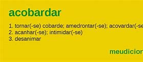 Image result for acobardad